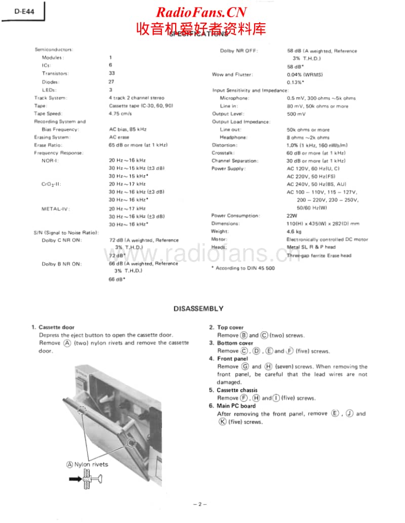 Hitachi-DE-44-Service-Manual电路原理图.pdf_第2页