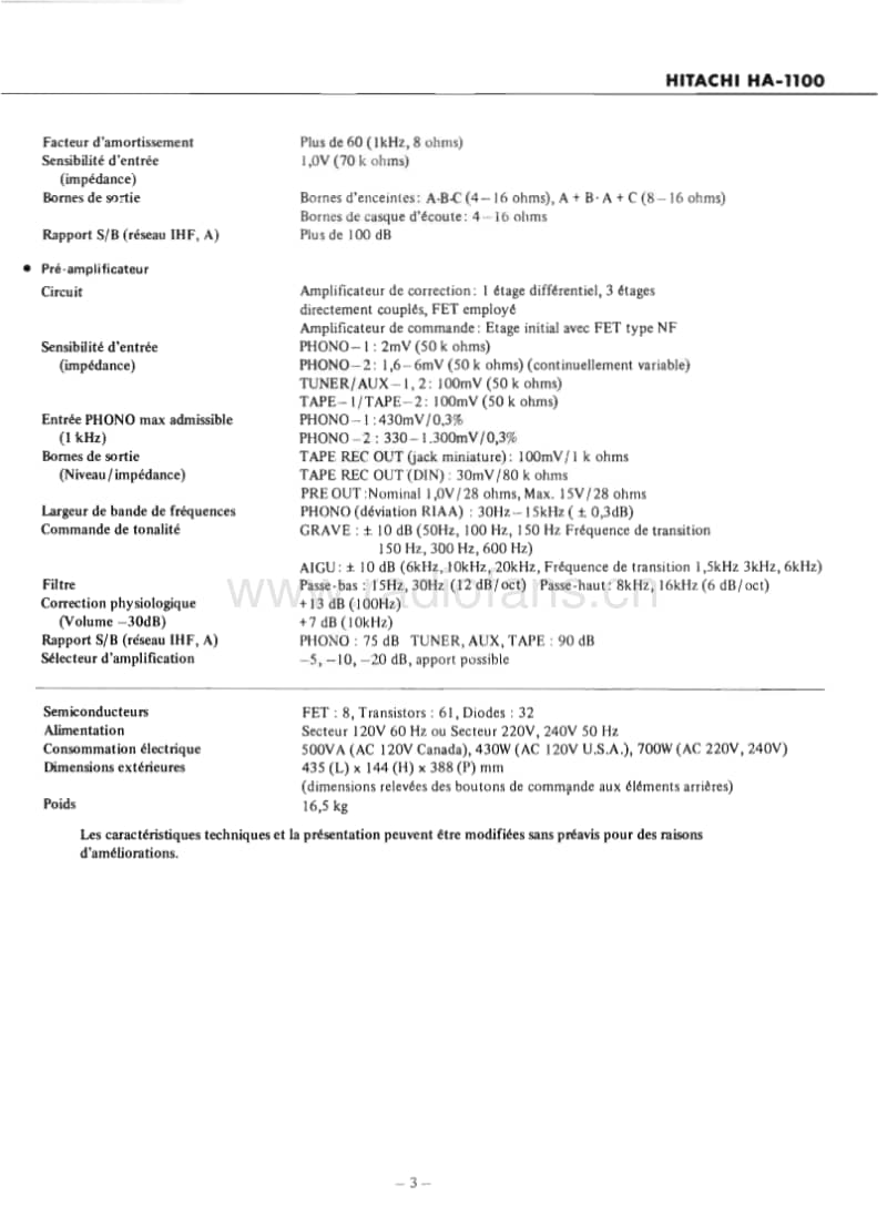 Hitachi-HA-1100-Service-Manual电路原理图.pdf_第3页