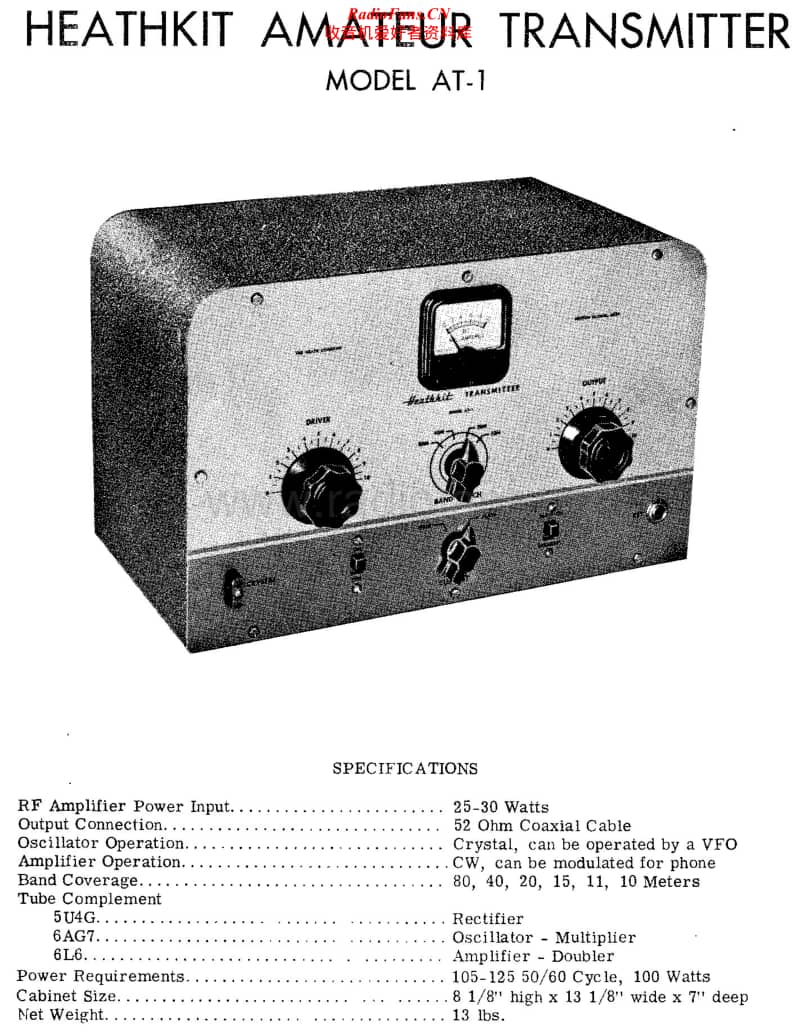 Heathkit-AT-1-Schematic-2电路原理图.pdf_第1页