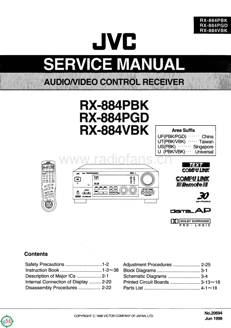 Jvc-RX-884-PGD-Service-Manual电路原理图.pdf_第1页