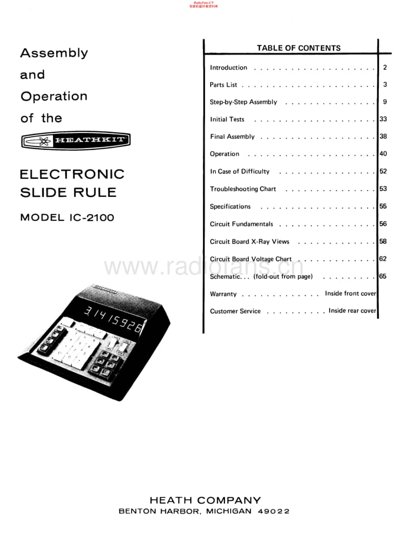 Heathkit-IC-2100-Schematic电路原理图.pdf_第1页