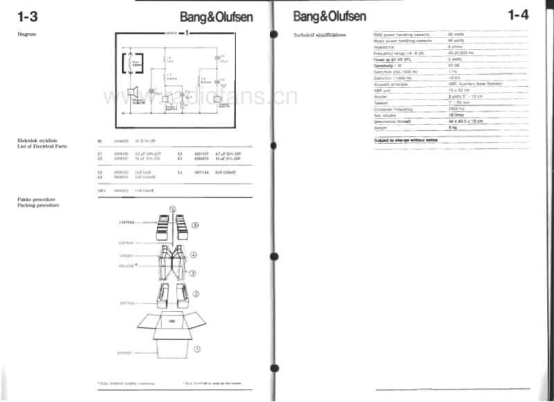 Bang-Olufsen-Beovox_RL-60-Service-Manual电路原理图.pdf_第2页