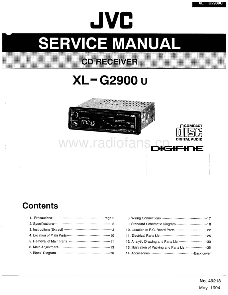 Jvc-XLG-2900-Service-Manual电路原理图.pdf_第1页