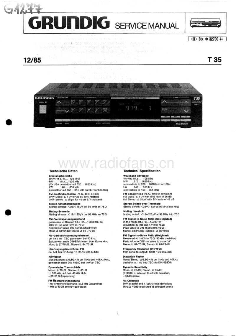 Grundig-T-35-Service-Manual电路原理图.pdf_第1页