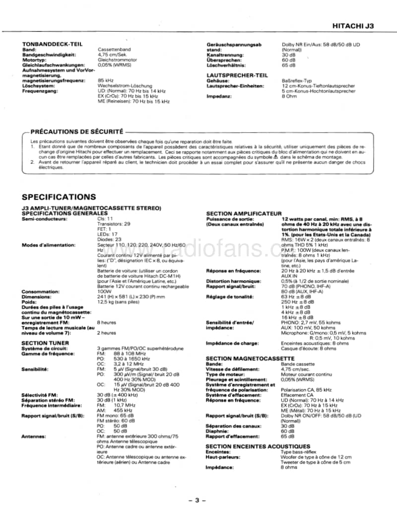 Hitachi-J-3-Service-Manual电路原理图.pdf_第3页