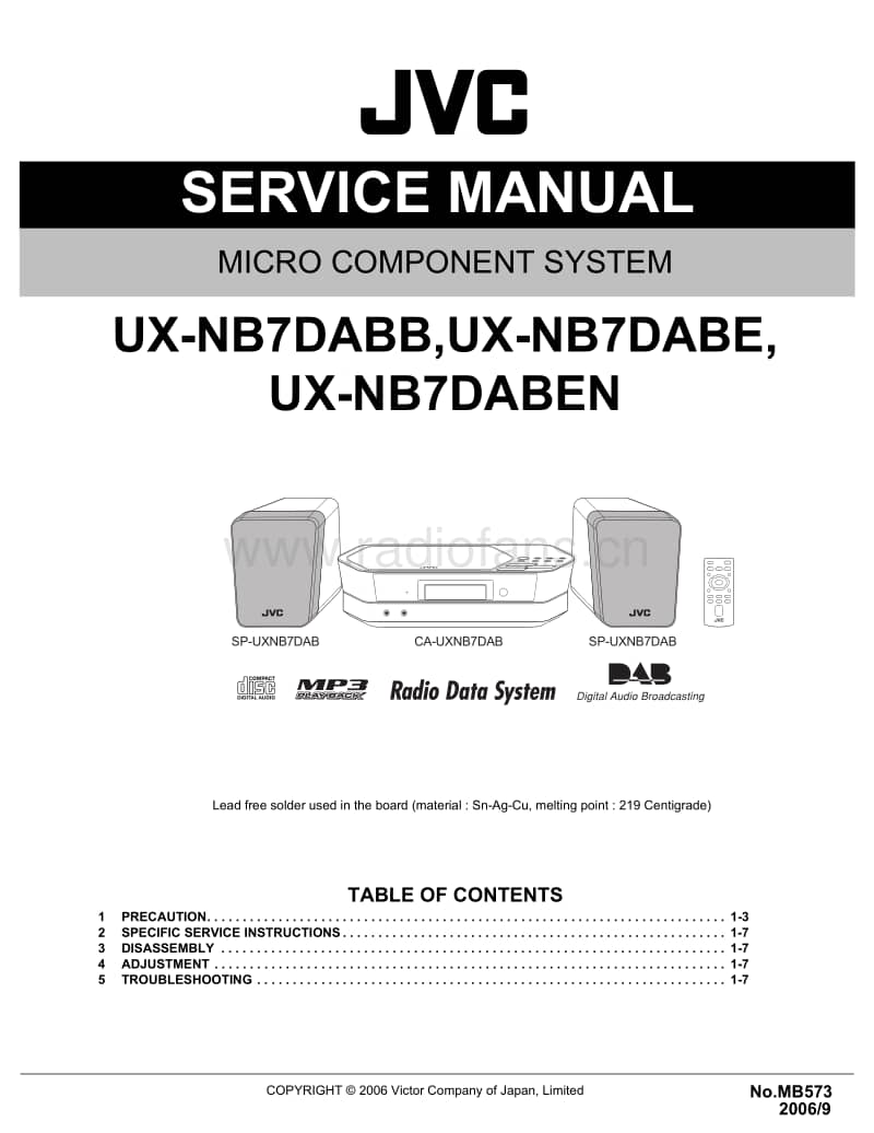 Jvc-UXNB-7-DABEN-Service-Manual电路原理图.pdf_第1页