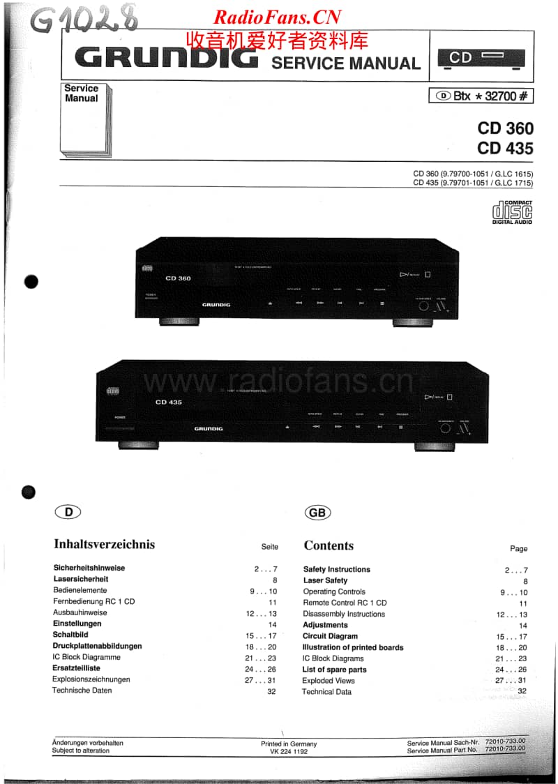 Grundig-CD-435-Schematic电路原理图.pdf_第1页