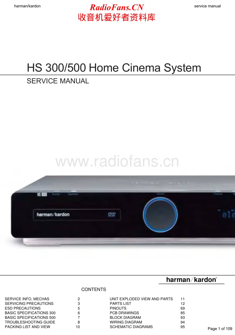 Harman-Kardon-HS-500-Service-Manual电路原理图.pdf_第1页