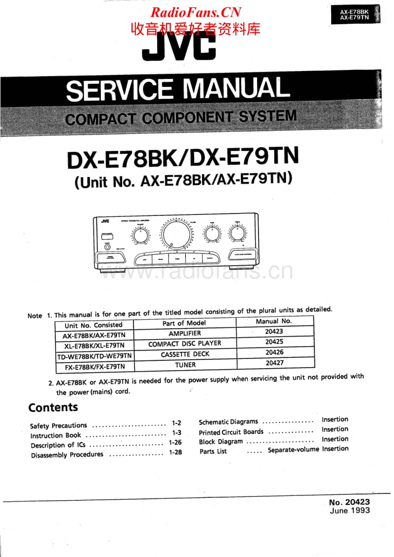 Jvc-AX-E79TN-Service-Manual电路原理图.pdf_第1页