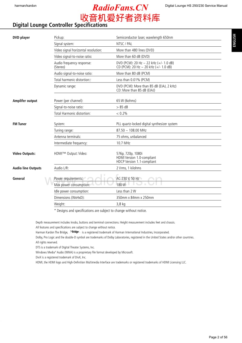 Harman-Kardon-HS-250-230-Service-Manual电路原理图.pdf_第2页