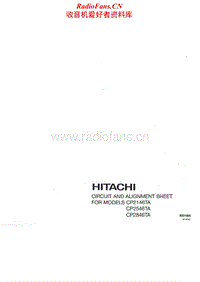 Hitachi-CP-2146-TA-Schematic电路原理图.pdf