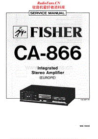 Fisher-CA-866-Service-Manual电路原理图.pdf