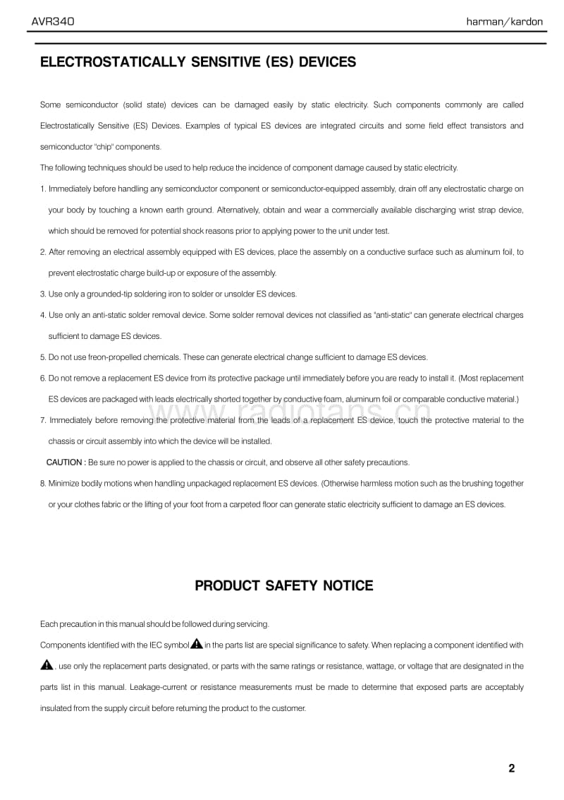 Harman-Kardon-AVR-340-Service-Manual电路原理图.pdf_第2页