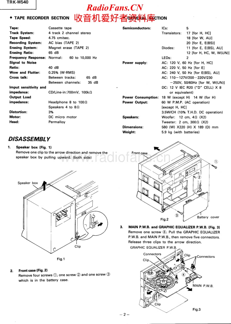 Hitachi-TRKW-540-Service-Manual电路原理图.pdf_第2页