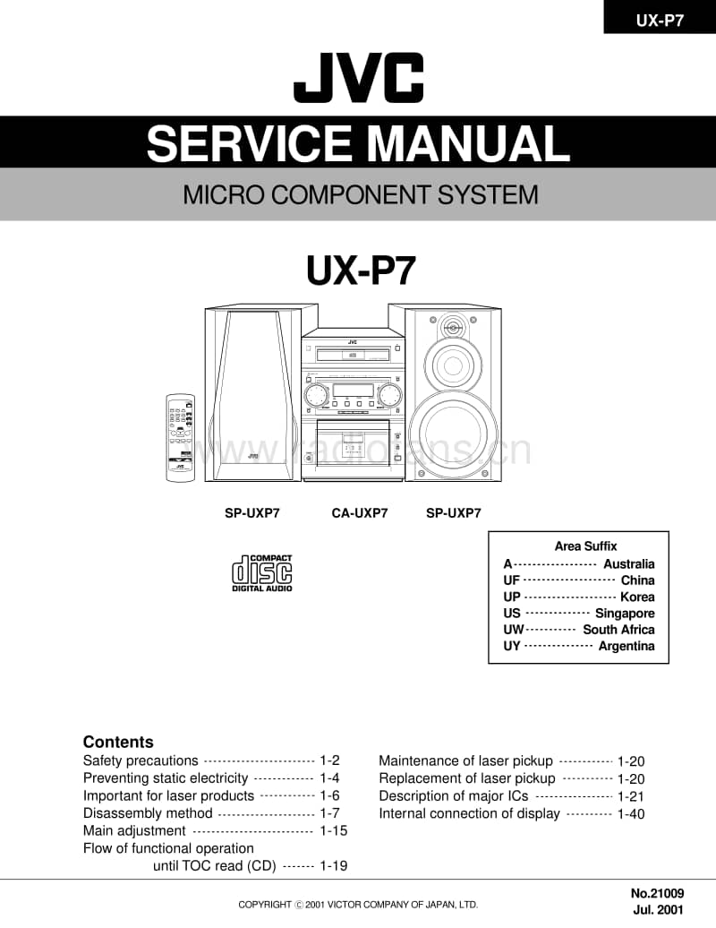 Jvc-UXP-7-Service-Manual电路原理图.pdf_第1页