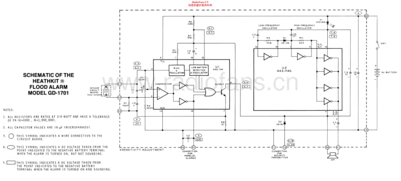 Heathkit-GD-1701-Schematic电路原理图.pdf_第1页