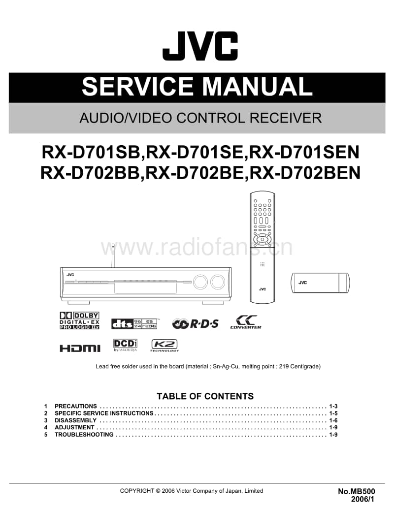 Jvc-RXD-701-SB-Service-Manual电路原理图.pdf_第1页