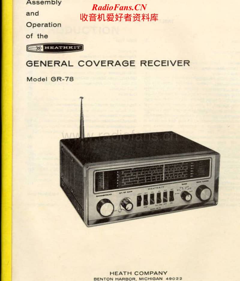 Heathkit-GR-78-Schematic-Manual电路原理图.pdf_第1页