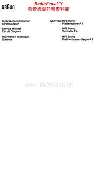 Braun-P-4-Service-Manual电路原理图.pdf