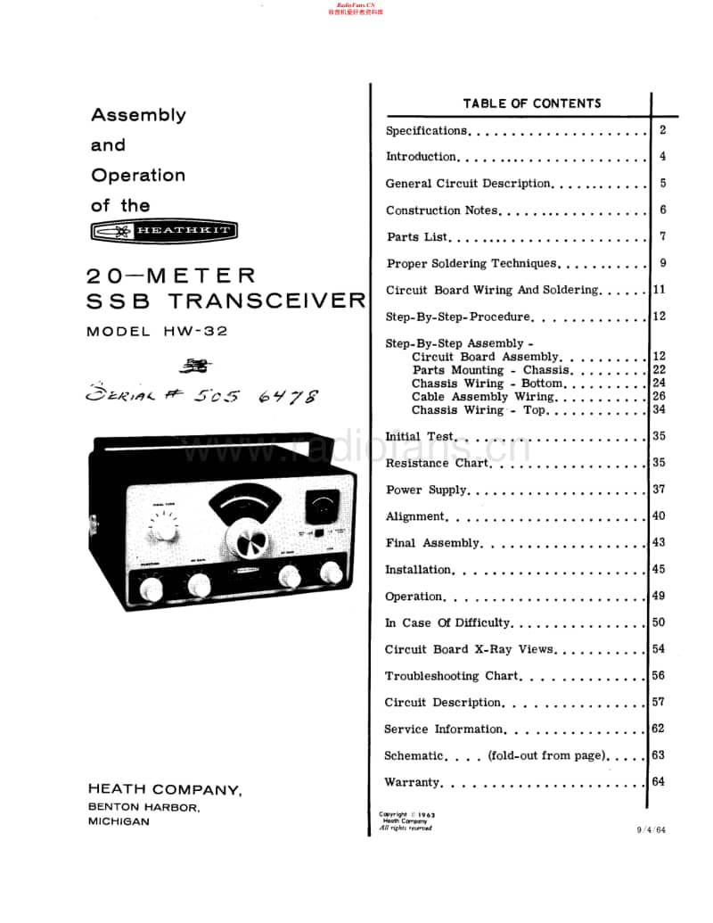 Heathkit-HW-32-Manual电路原理图.pdf_第1页