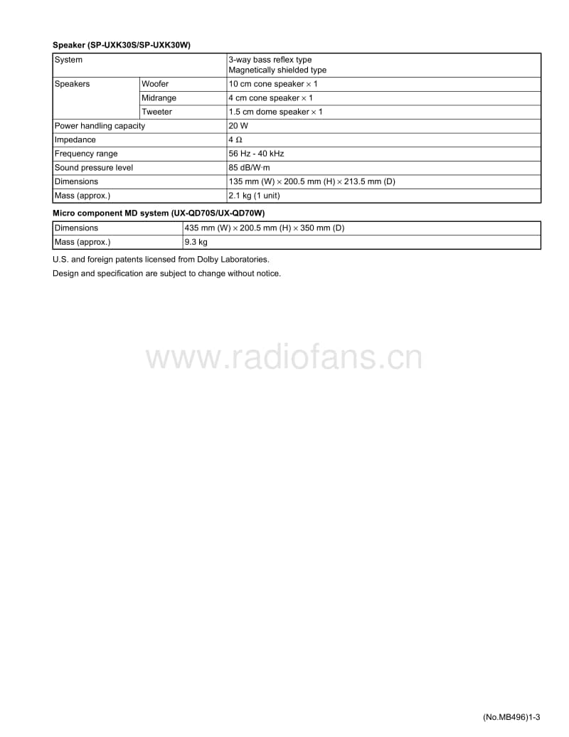 Jvc-UXQD-70-W-Service-Manual电路原理图.pdf_第3页