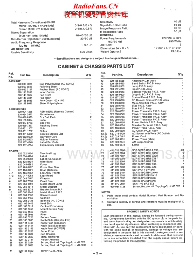 Fisher-RS-913-Service-Manual电路原理图.pdf_第2页