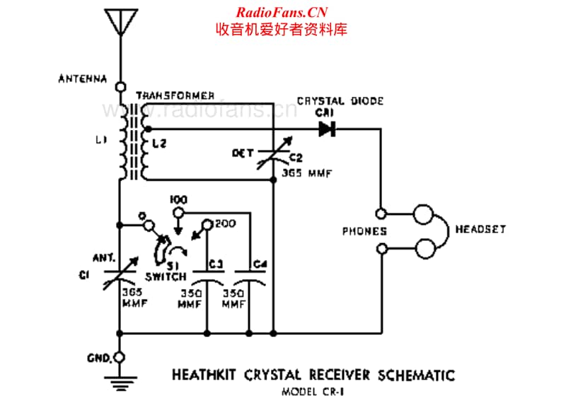 Heathkit-CR-1-Schematic电路原理图.pdf_第1页