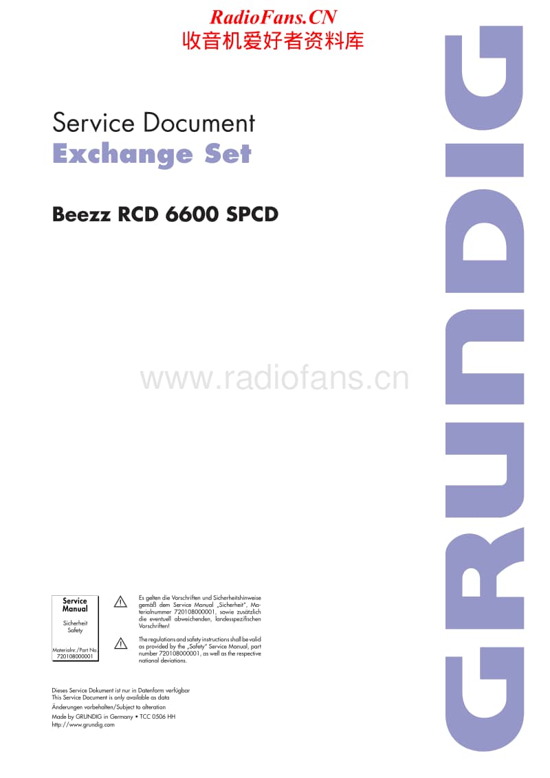 Grundig-BEEZZ-RCD-6000-Service-Manual电路原理图.pdf_第1页