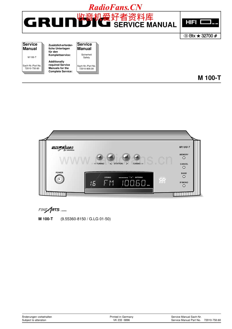 Grundig-M-100-T-Service-Manual电路原理图.pdf_第1页