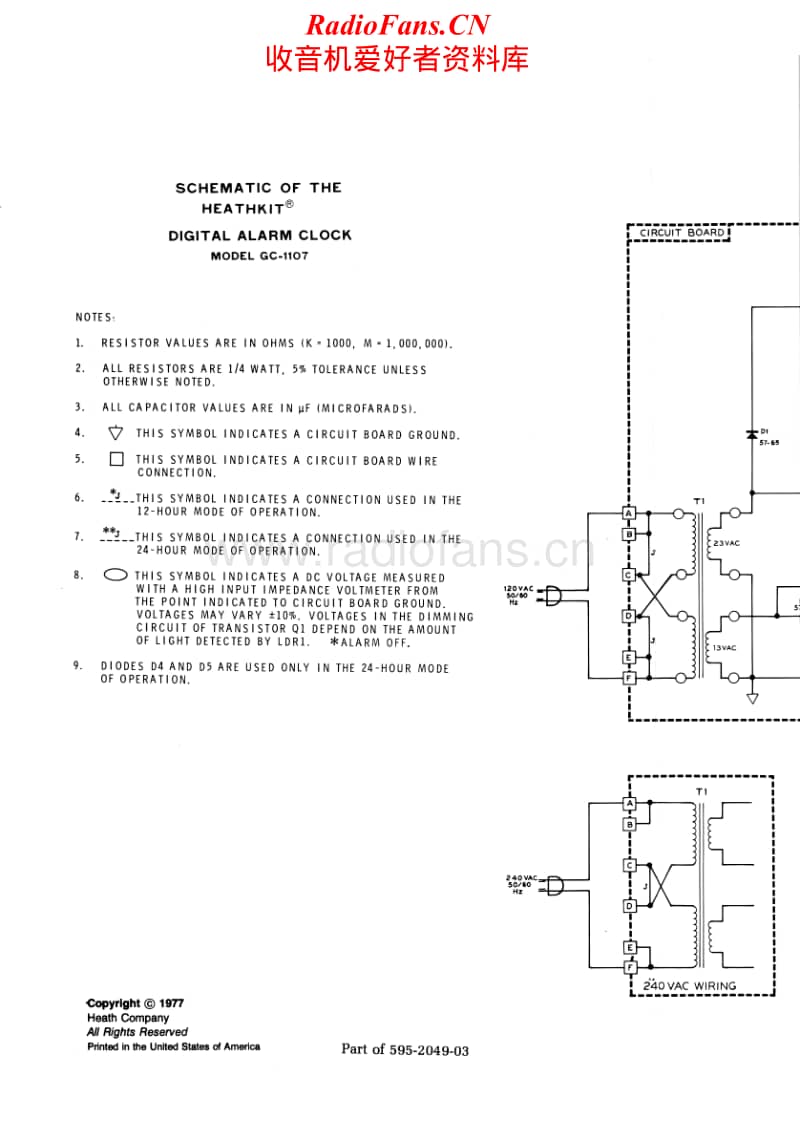 Heathkit-GC-1107-Schematic电路原理图.pdf_第1页