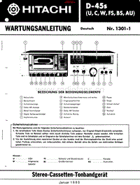 Hitachi-D-45-S-Service-Manual电路原理图.pdf