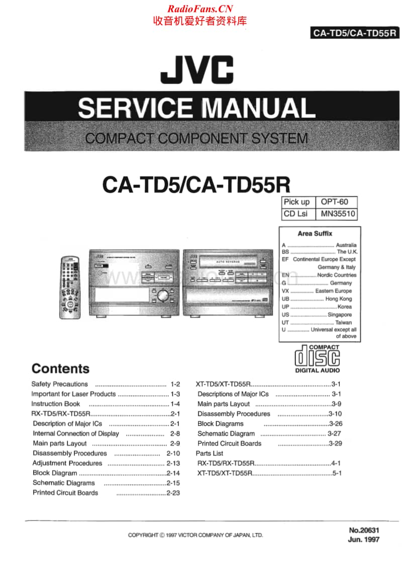 Jvc-CA-TD5-Service-Manual电路原理图.pdf_第1页