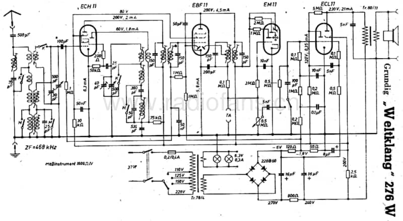 Grundig-WELTKLANG-276-W-Schematic电路原理图.pdf_第1页