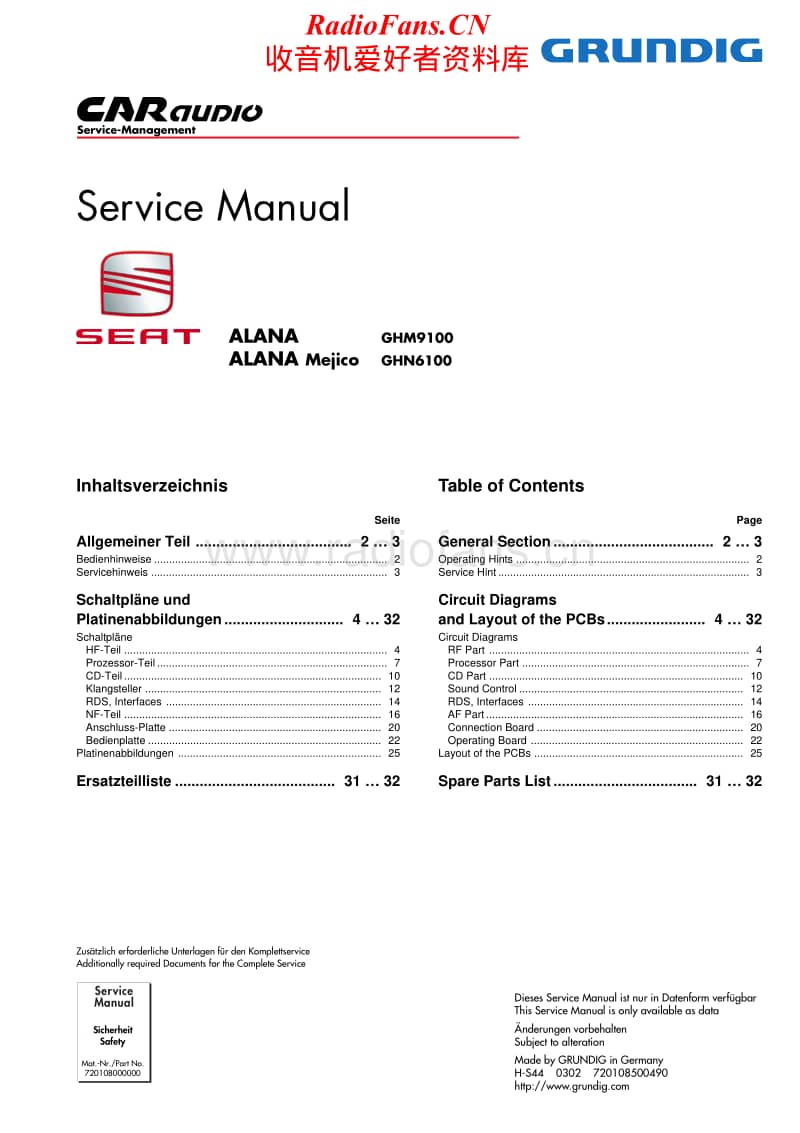 Grundig-GHM-9100-Service-Manual电路原理图.pdf_第1页