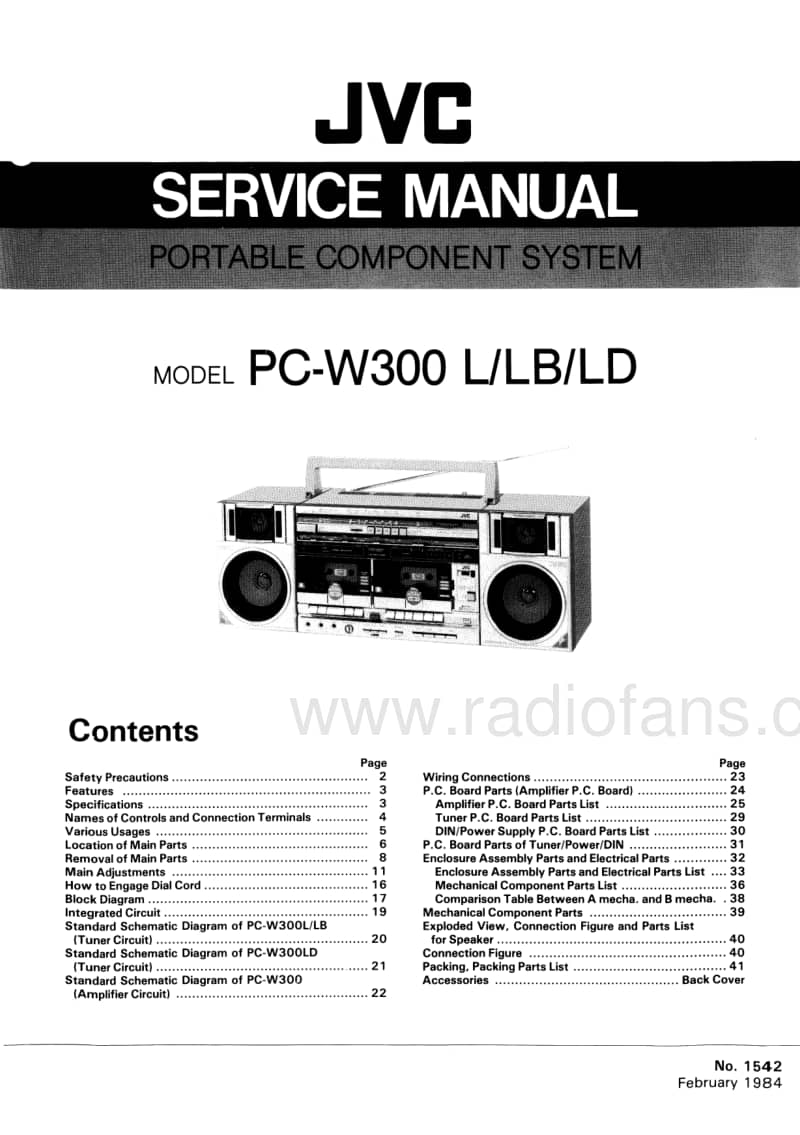 Jvc-PCW-300-LB-Service-Manual电路原理图.pdf_第1页