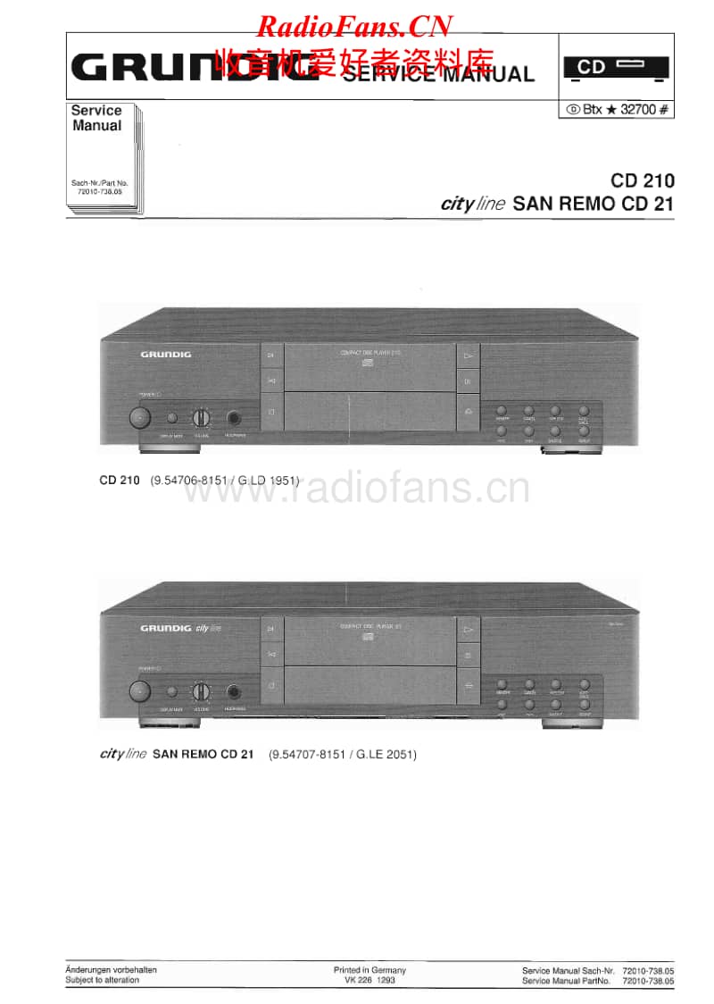 Grundig-CD-210-Service-Manual电路原理图.pdf_第1页