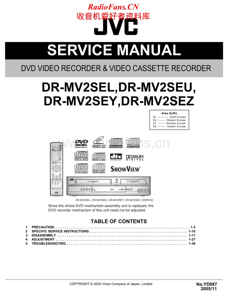 Jvc-DRMV-2-SEL-Service-Manual电路原理图.pdf_第1页