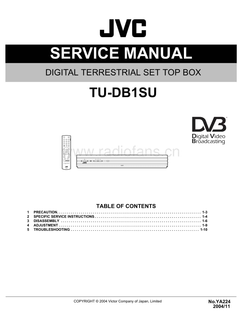 Jvc-TUDB-1-SU-Service-Manual电路原理图.pdf_第1页