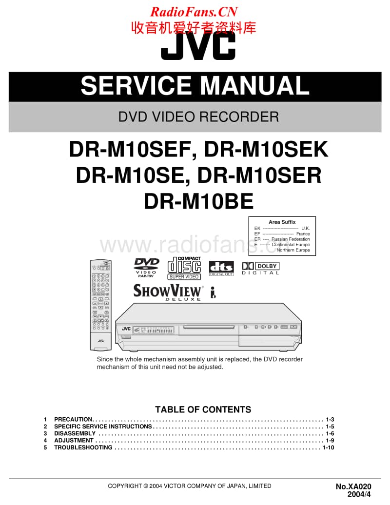 Jvc-DRM-10-SE-Service-Manual电路原理图.pdf_第1页