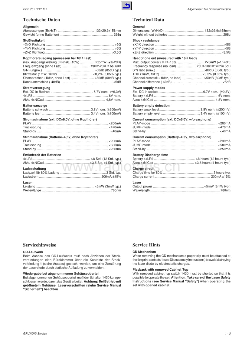 Grundig-CDP-110-Service-Manual电路原理图.pdf_第3页