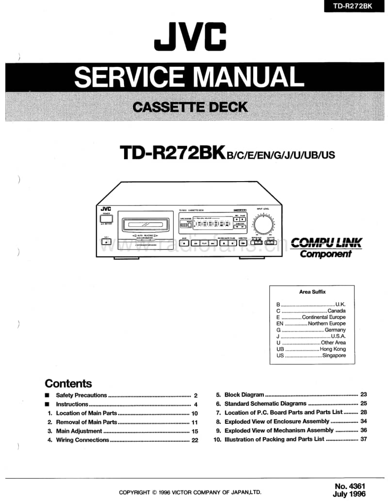 Jvc-TDR-272-BK-Service-Manual电路原理图.pdf_第1页