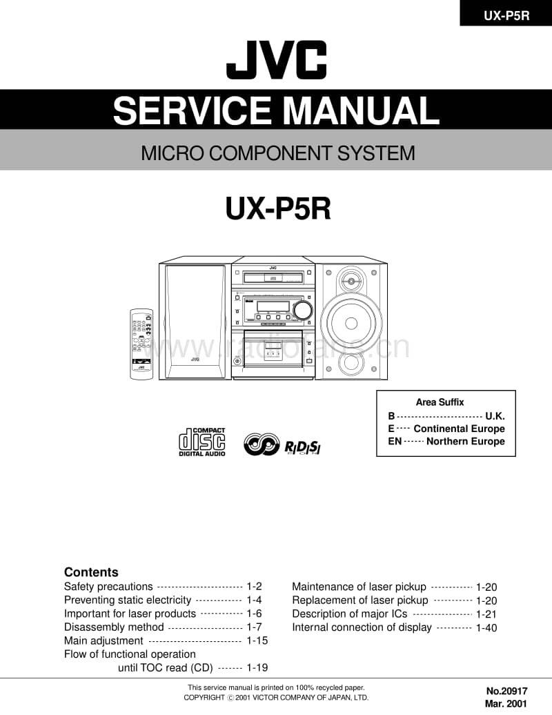 Jvc-UXP-5-R-Service-Manual电路原理图.pdf_第1页