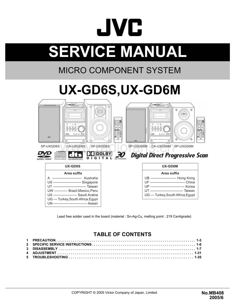 Jvc-UXGD-6-Service-Manual电路原理图.pdf_第1页