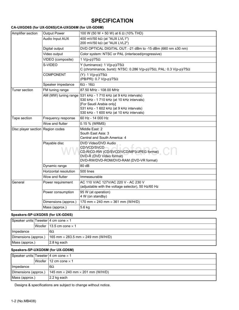 Jvc-UXGD-6-Service-Manual电路原理图.pdf_第2页