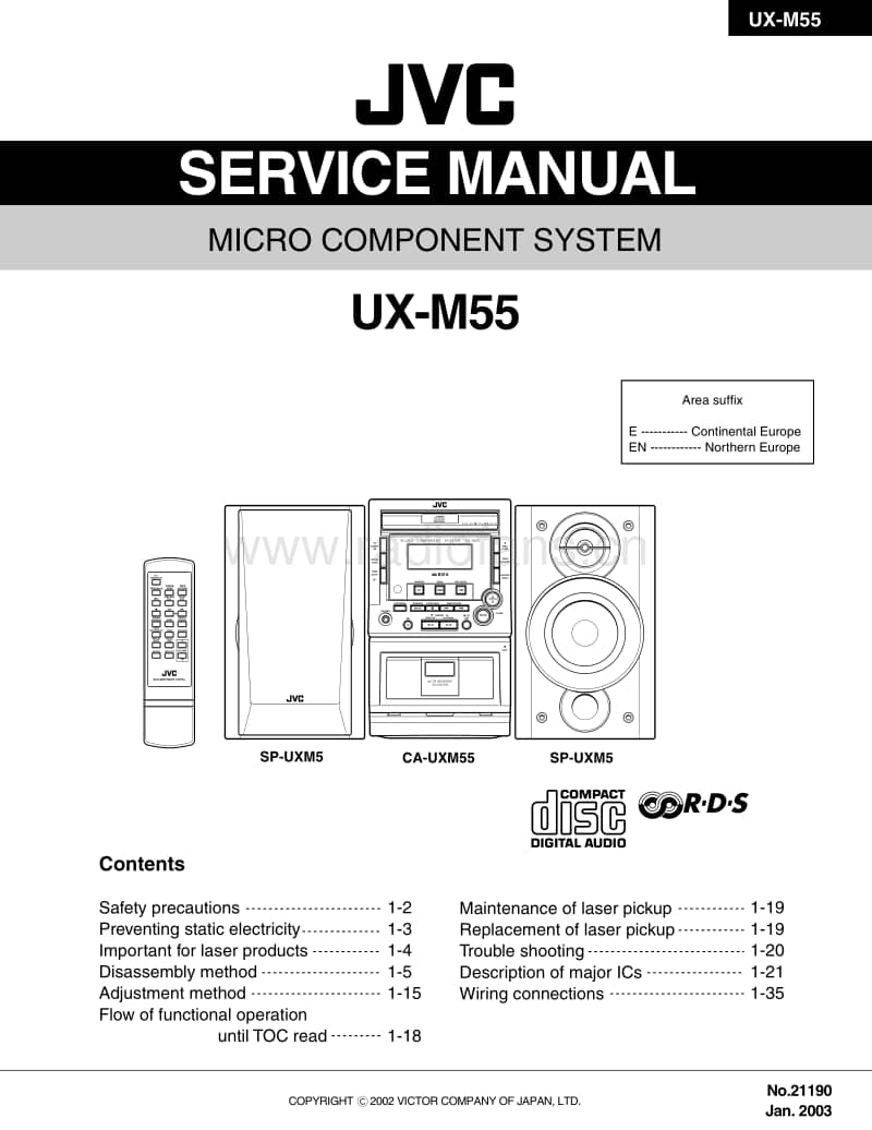 Jvc-UXM-55-Service-Manual电路原理图.pdf_第1页