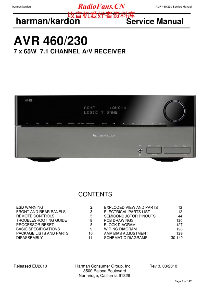 Harman-Kardon-AVR-460-230-Service-Manual电路原理图.pdf_第1页