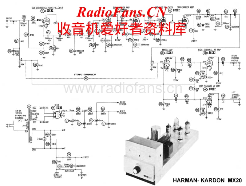 Harman-Kardon-MX-20-Schematic电路原理图.pdf_第1页