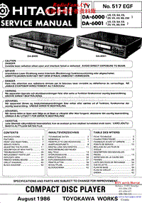 Hitachi-DA-6001-Service-Manual电路原理图.pdf