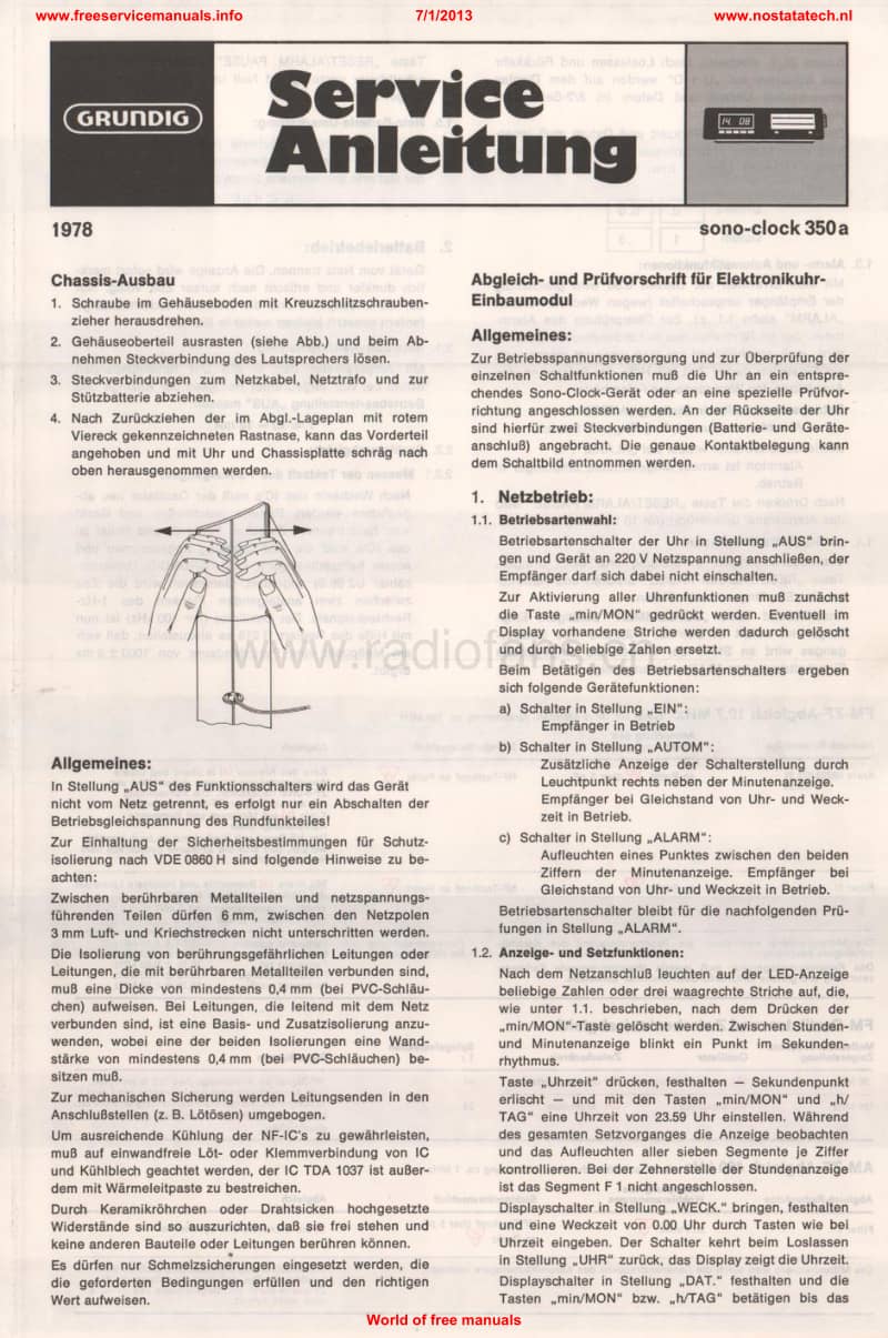 Grundig-Sonoclock-350-A-Service-Manual电路原理图.pdf_第1页