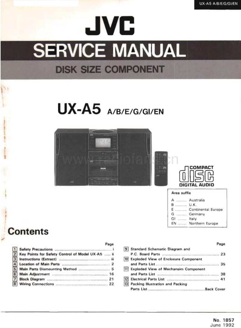 Jvc-UXA-5-Service-Manual电路原理图.pdf_第1页